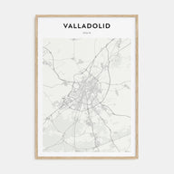 Valladolid, Spain Map Portrait Poster