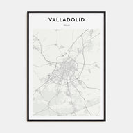Valladolid, Spain Map Portrait Poster