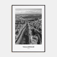 Valladolid, Spain Portrait B&W Poster
