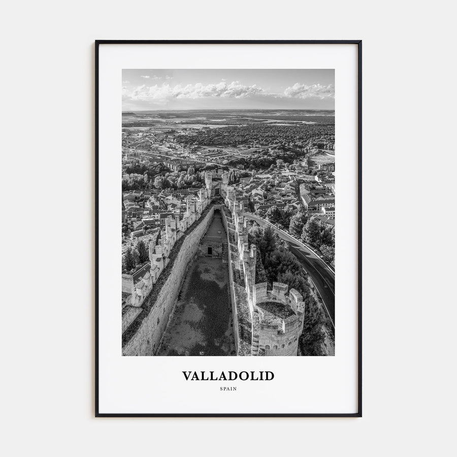 Valladolid, Spain Portrait B&W Poster