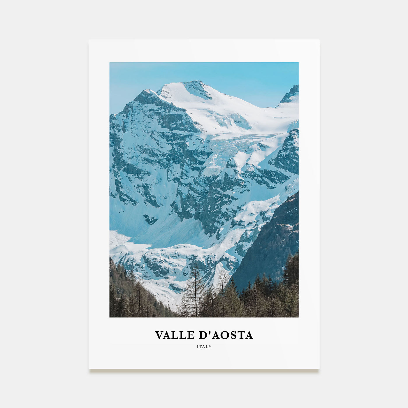 Valle d'Aosta Portrait Color Poster
