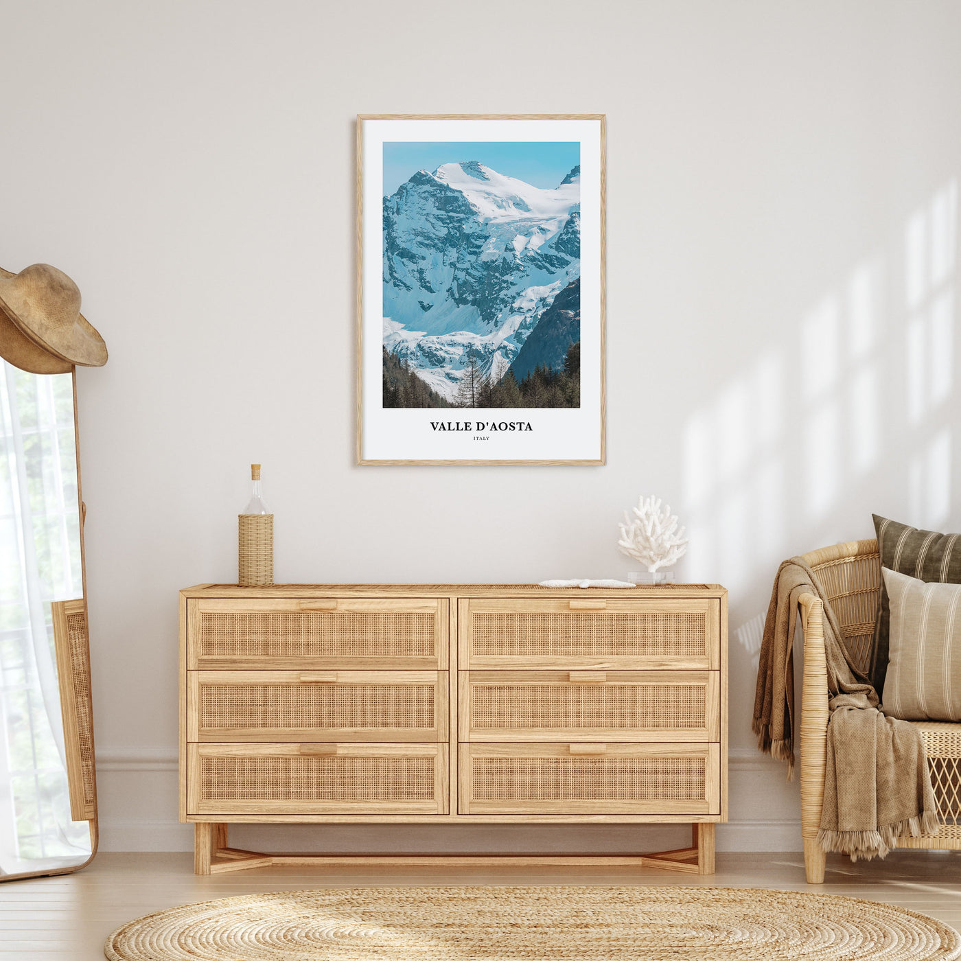 Valle d'Aosta Portrait Color Poster