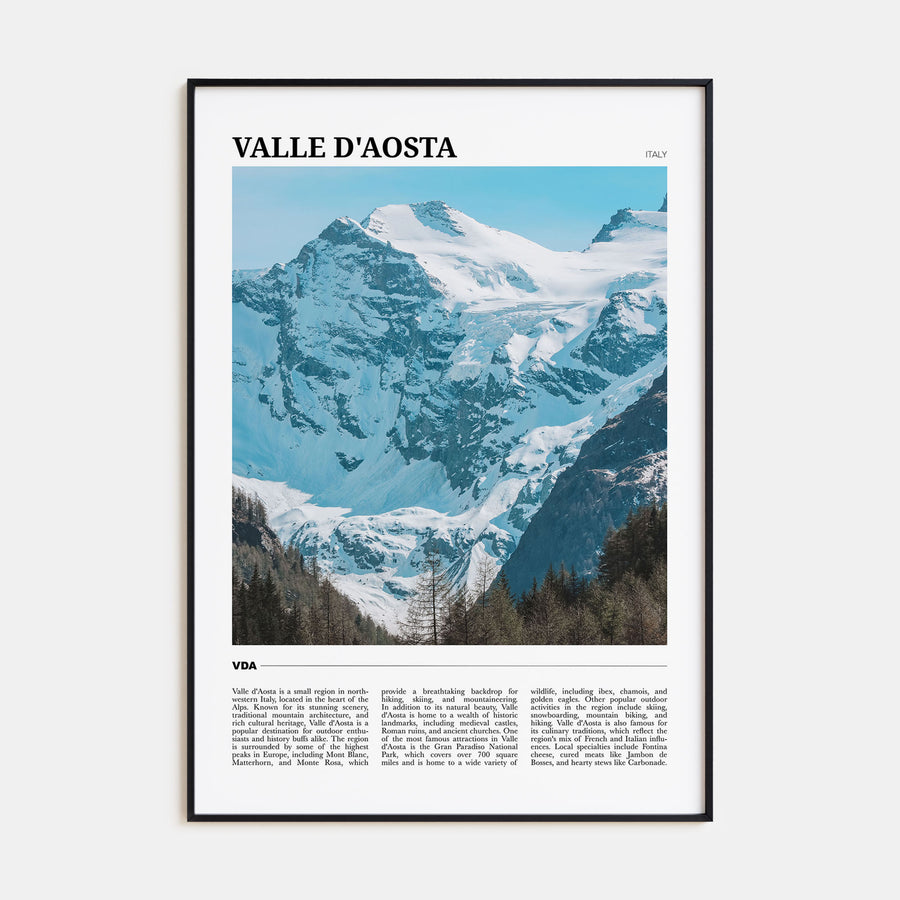 Valle d'Aosta Travel Color Poster