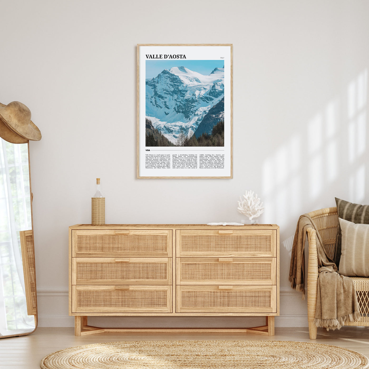 Valle d'Aosta Travel Color Poster