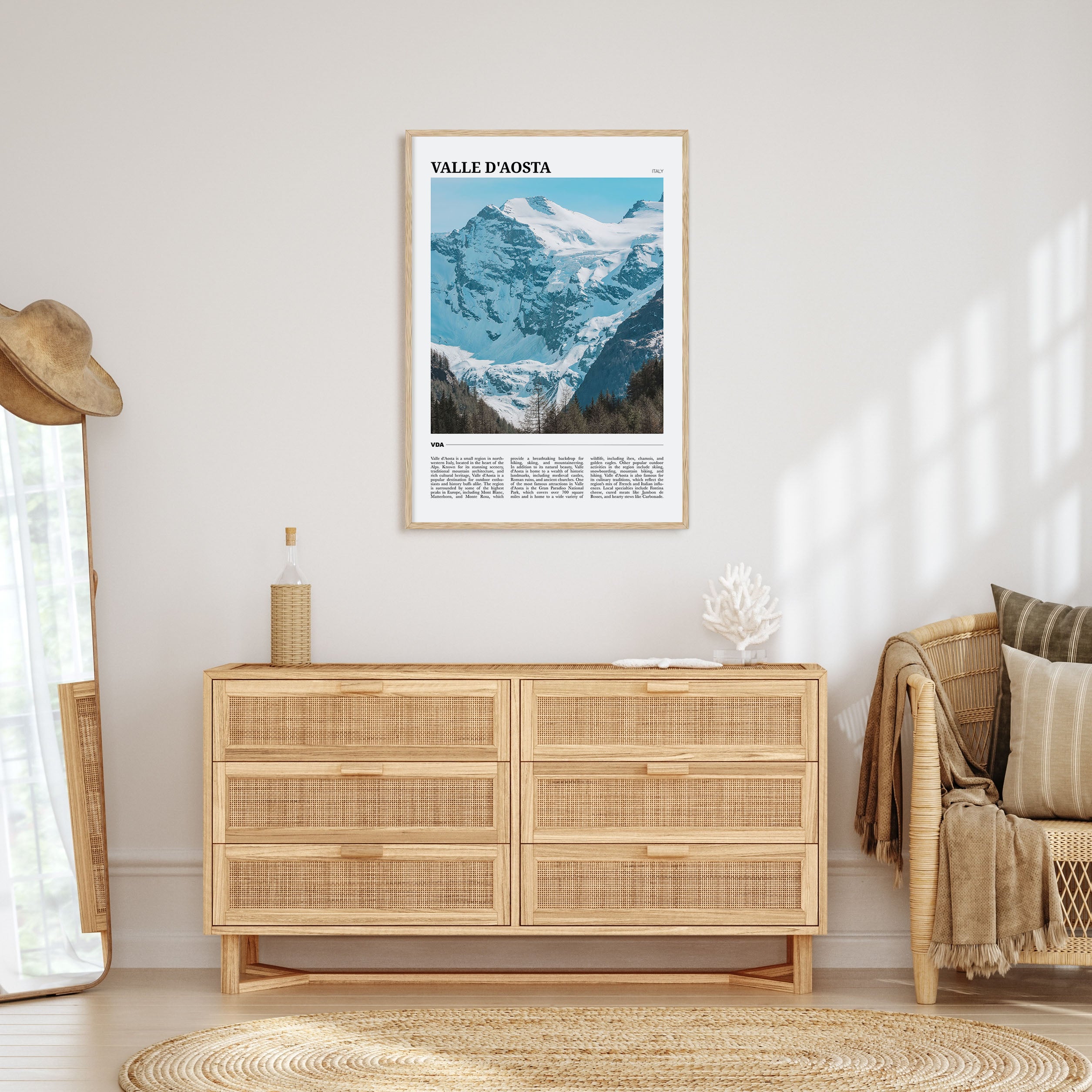 Valle d'Aosta Travel Color Poster