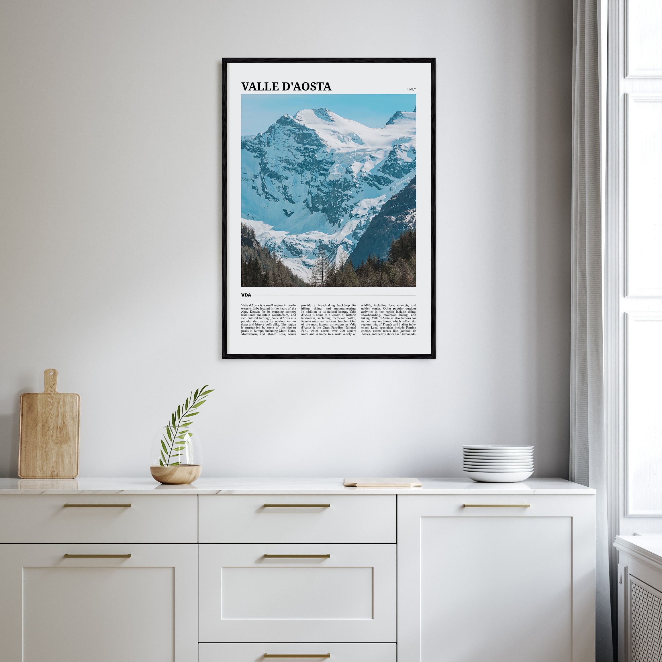 Valle d'Aosta Travel Color Poster