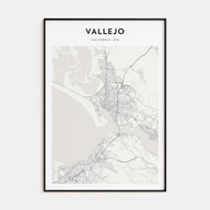 Vallejo Map Portrait Poster