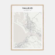 Vallejo Map Portrait Poster