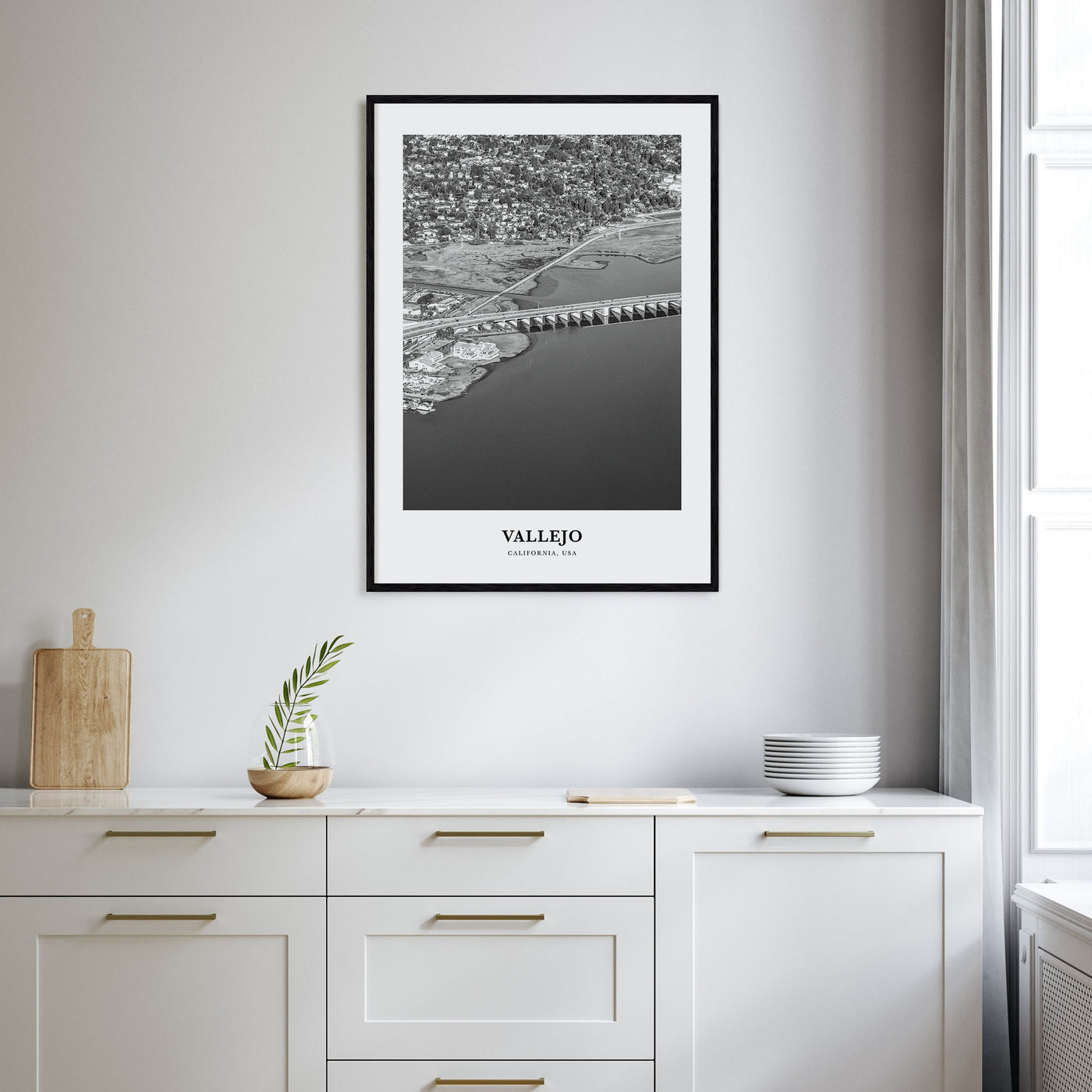 Vallejo Portrait B&W Poster