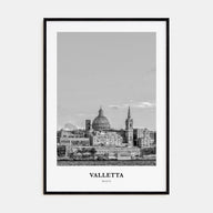 Valletta Portrait B&W Poster