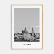Valletta Portrait B&W Poster