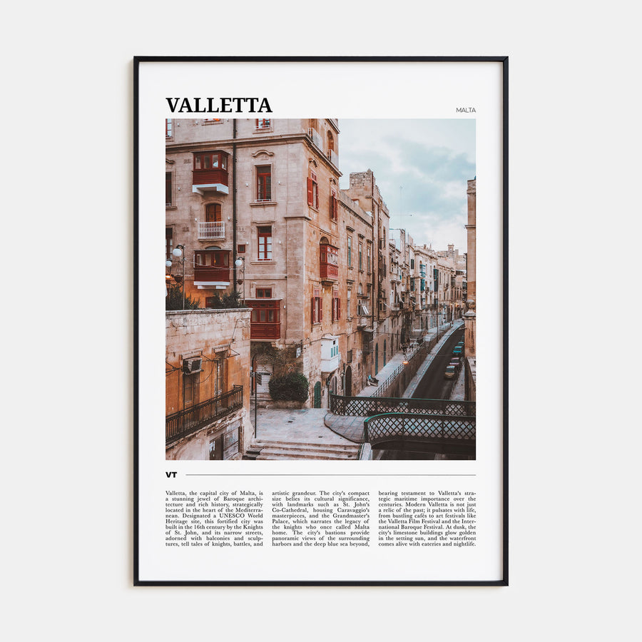 Valletta Travel Color Poster