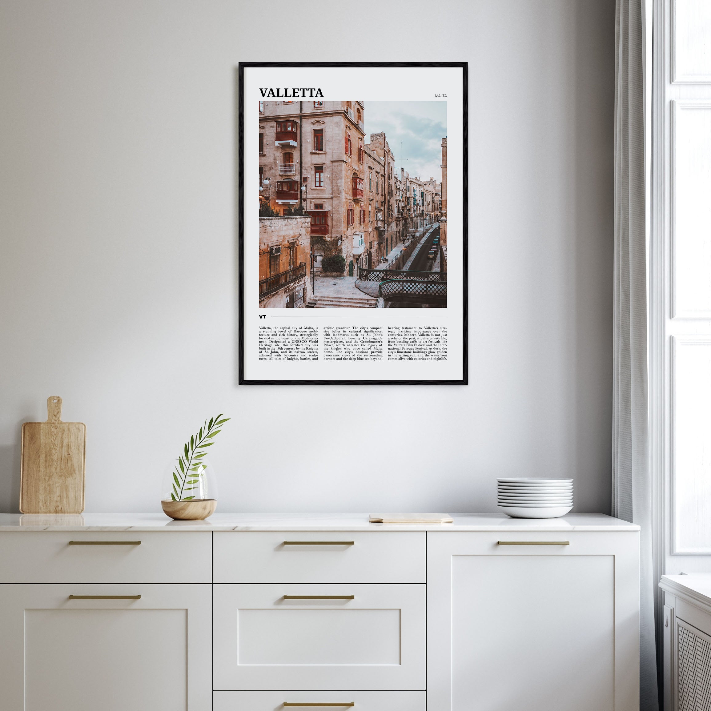 Valletta Travel Color Poster
