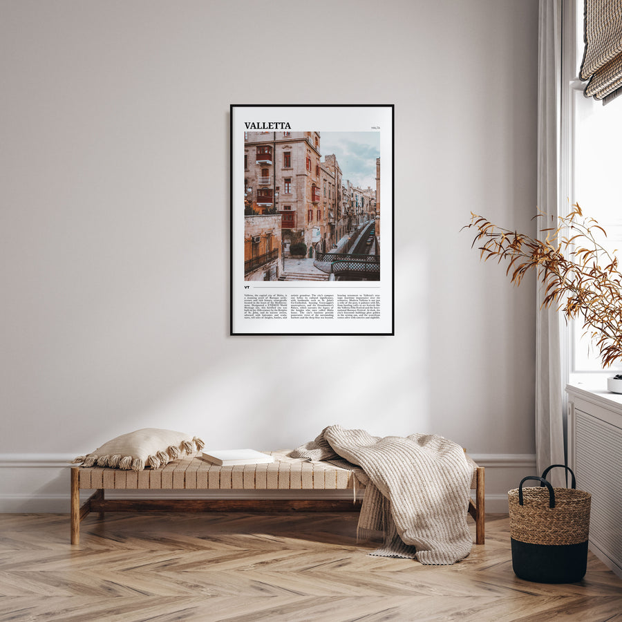 Valletta Travel Color Poster