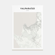 Valparaíso Map Portrait Poster