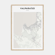Valparaíso Map Portrait Poster