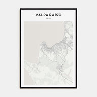 Valparaíso Map Portrait Poster