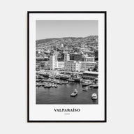 Valparaíso Portrait B&W Poster