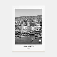 Valparaíso Portrait B&W Poster