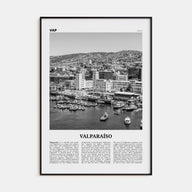 Valparaíso Travel B&W Poster