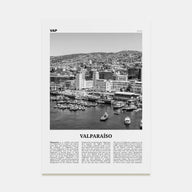 Valparaíso Travel B&W Poster