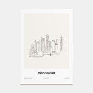 Vancouver, Canada Drawn Poster