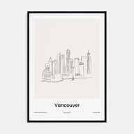 Vancouver, Canada Drawn Poster