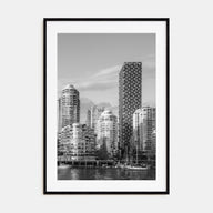 Vancouver, Canada Photo B&W No 1 Poster