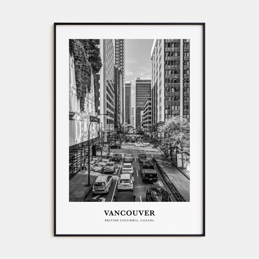 Vancouver, Canada Portrait B&W No 3 Poster