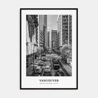 Vancouver, Canada Portrait B&W No 3 Poster