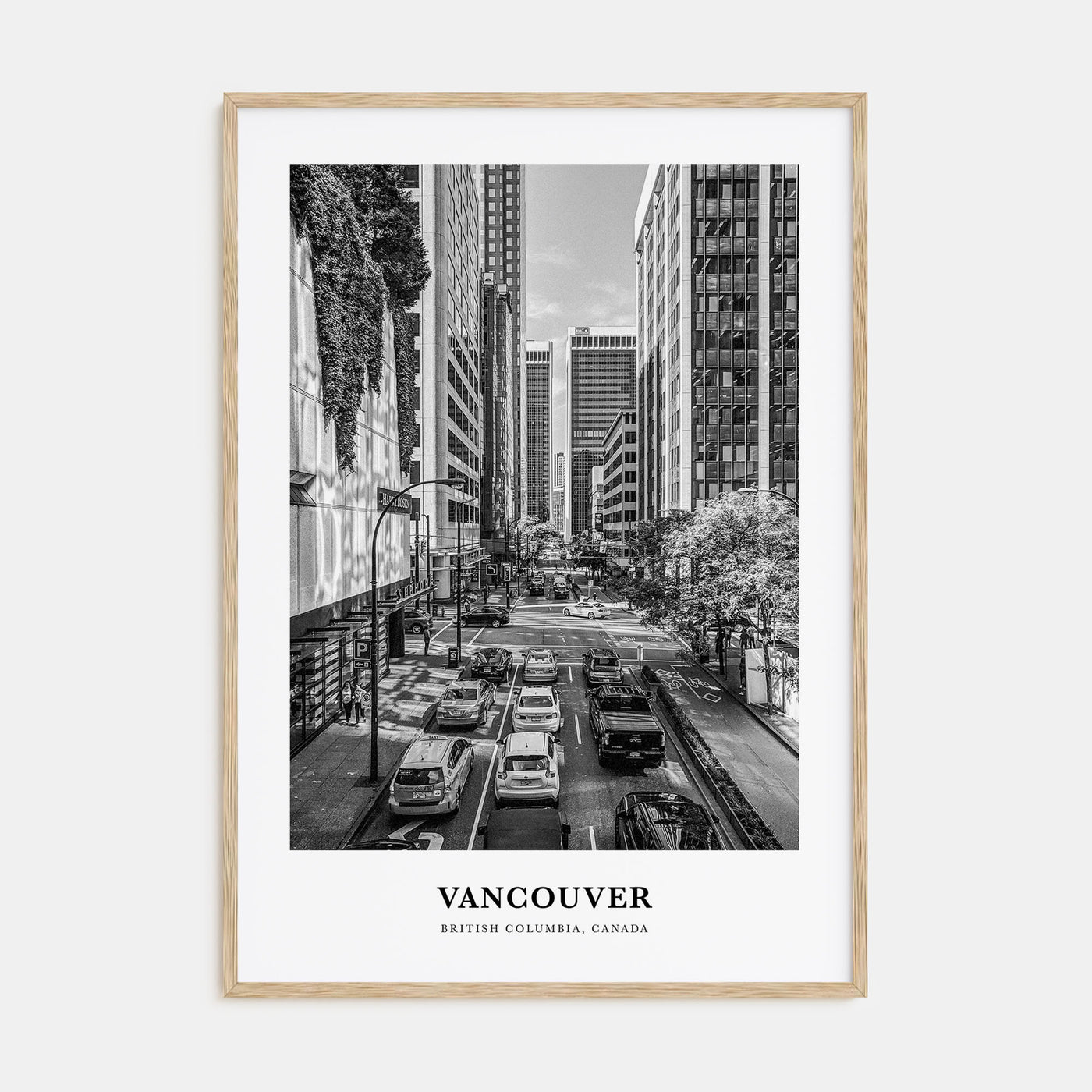 Vancouver, Canada Portrait B&W No 3 Poster