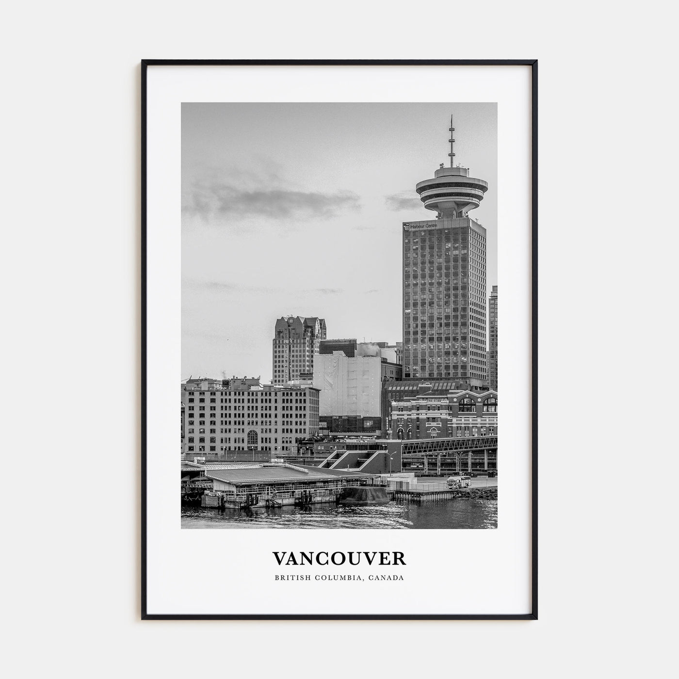 Vancouver, Canada Portrait B&W No 4 Poster