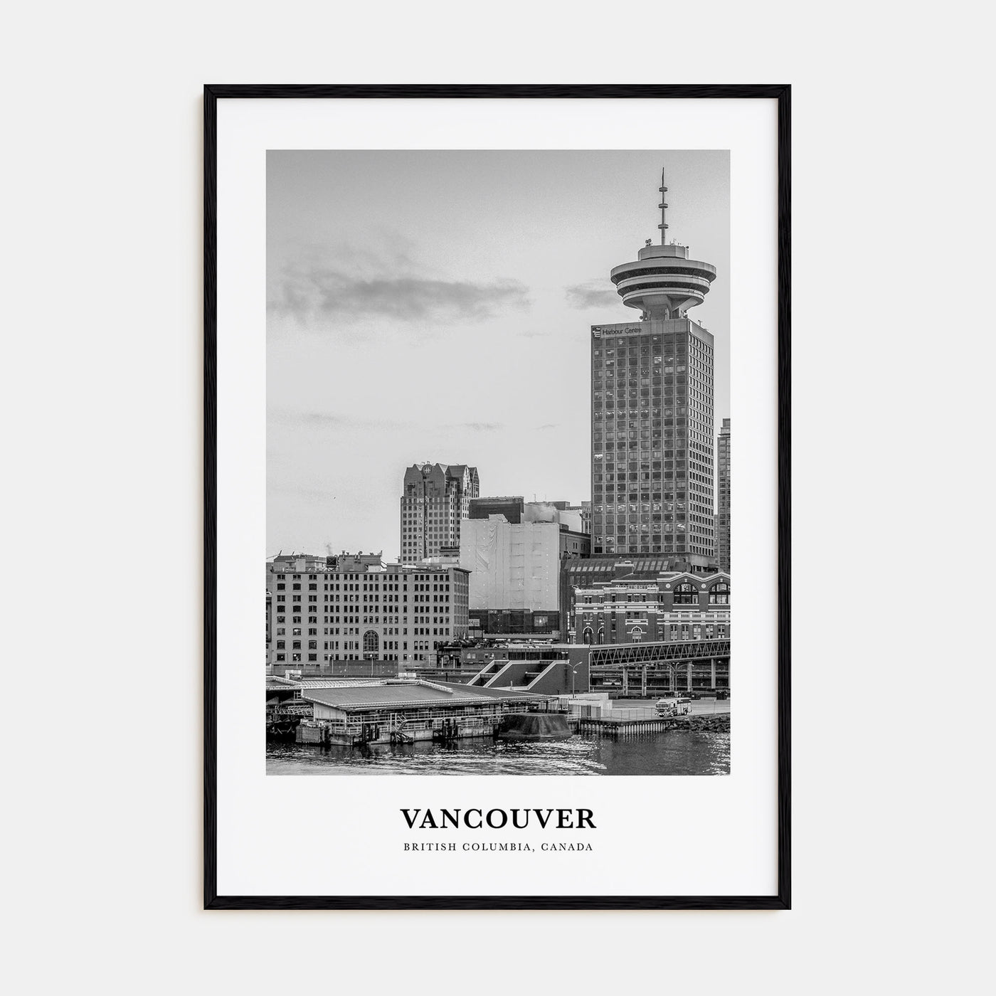 Vancouver, Canada Portrait B&W No 4 Poster