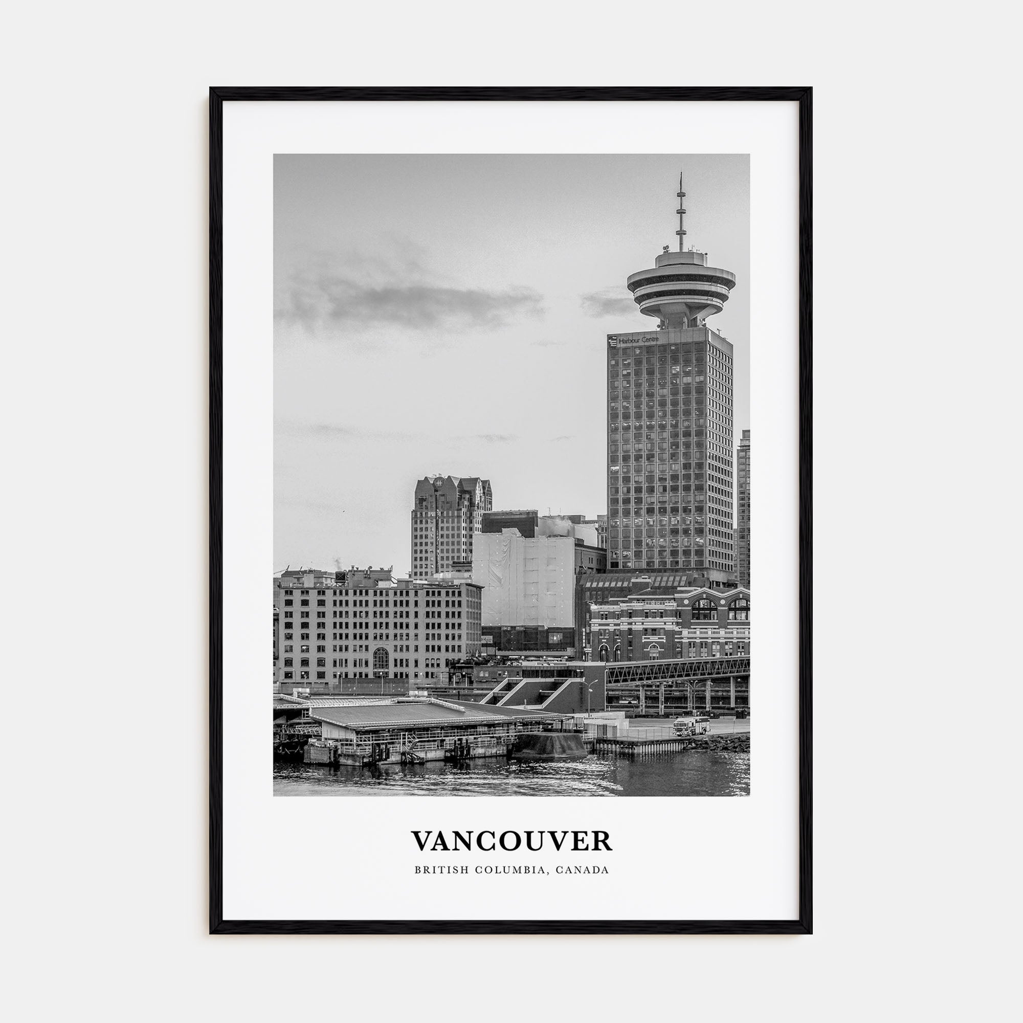 Vancouver, Canada Portrait B&W No 4 Poster