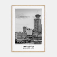 Vancouver, Canada Portrait B&W No 4 Poster