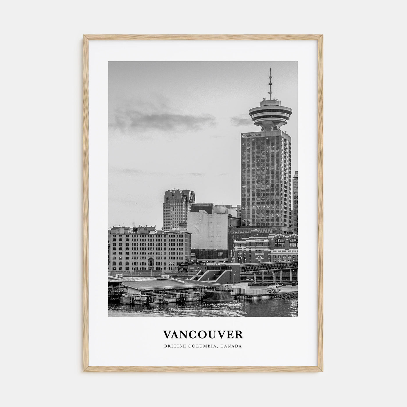 Vancouver, Canada Portrait B&W No 4 Poster