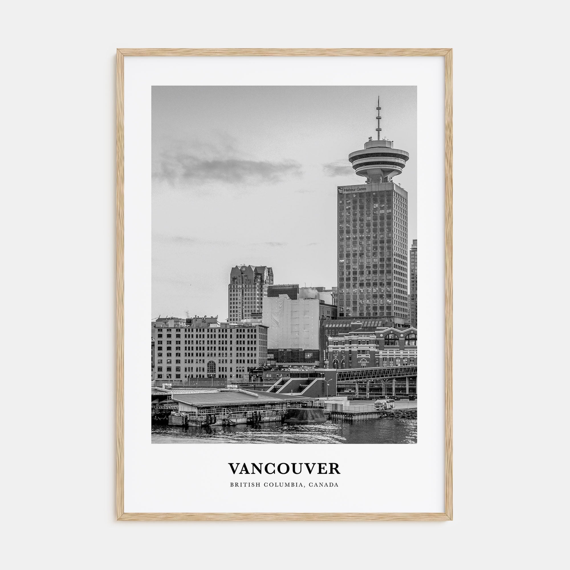 Vancouver, Canada Portrait B&W No 4 Poster