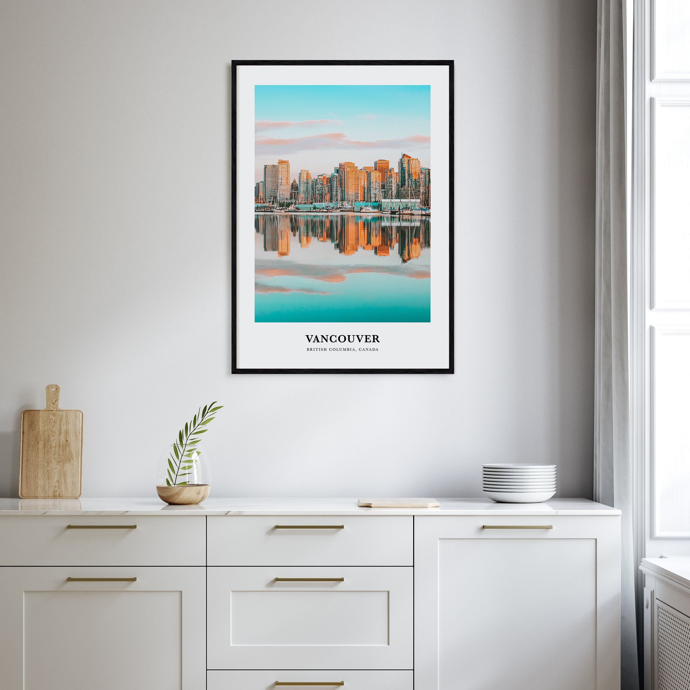 Vancouver, Canada Portrait Color No 1 Poster