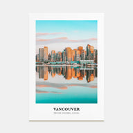 Vancouver, Canada Portrait Color No 1 Poster