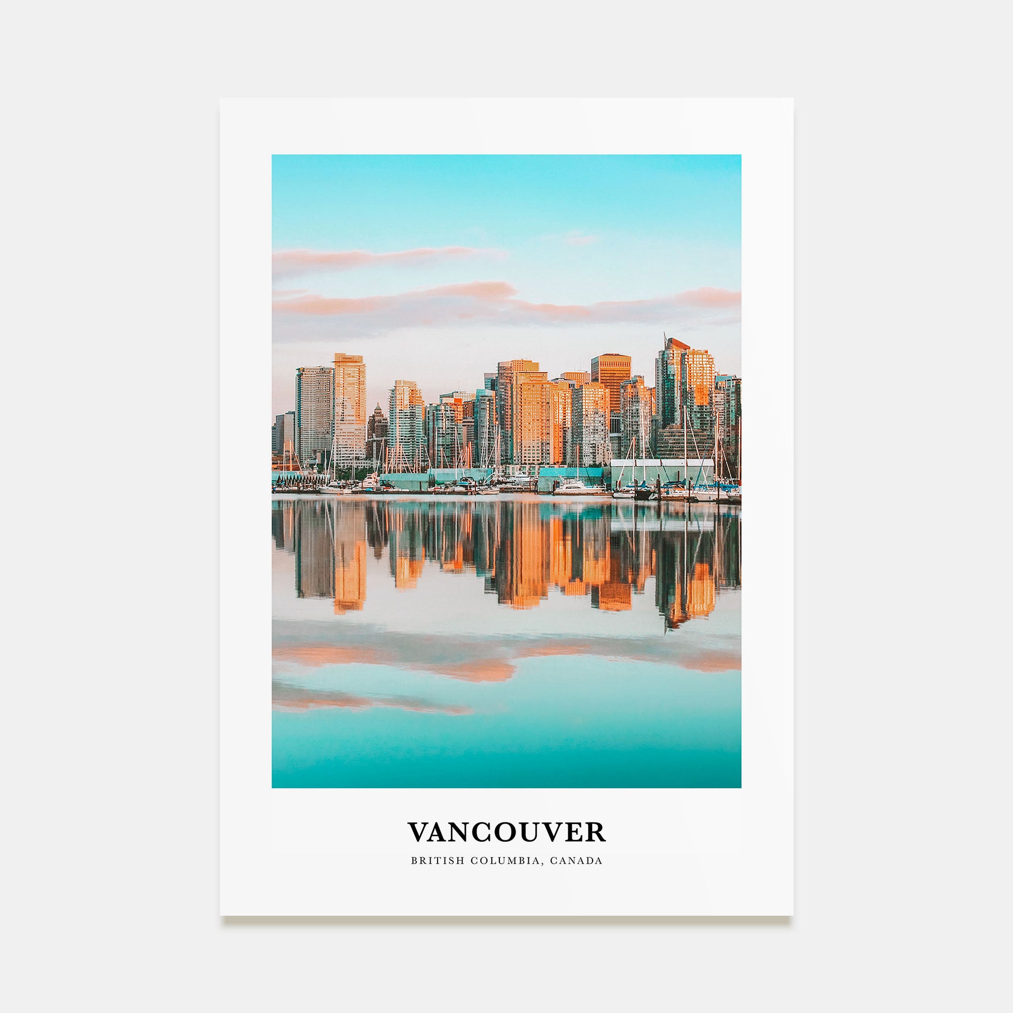 Vancouver, Canada Portrait Color No 1 Poster