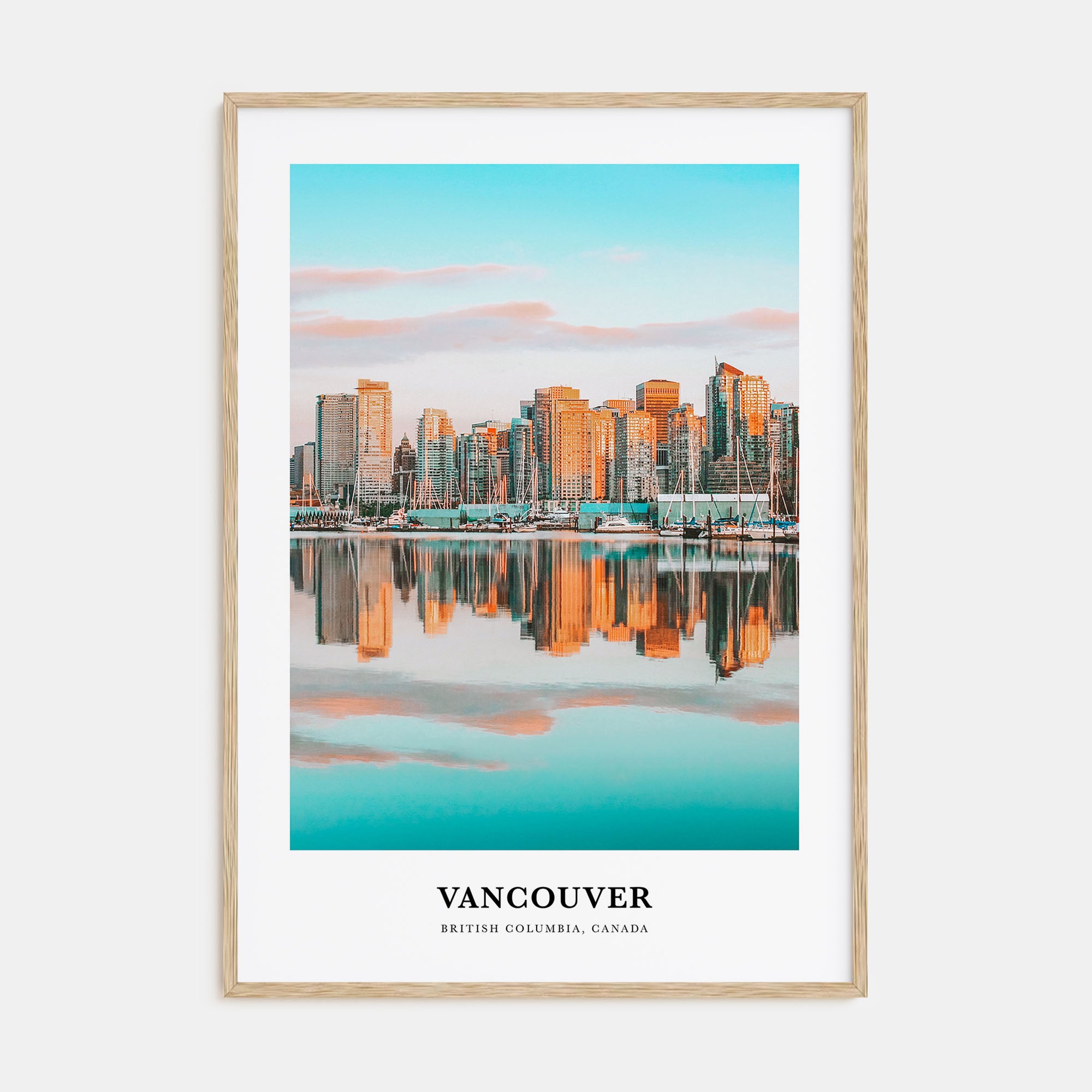 Vancouver, Canada Portrait Color No 1 Poster