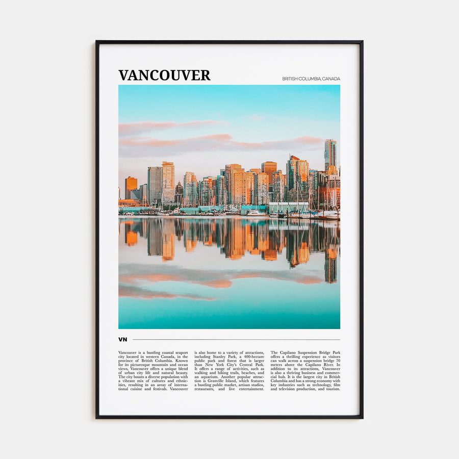 Vancouver, Canada Travel Color No 1 Poster