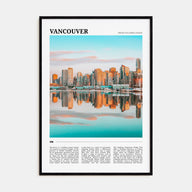 Vancouver, Canada Travel Color No 1 Poster