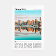 Vancouver, Canada Travel Color No 1 Poster