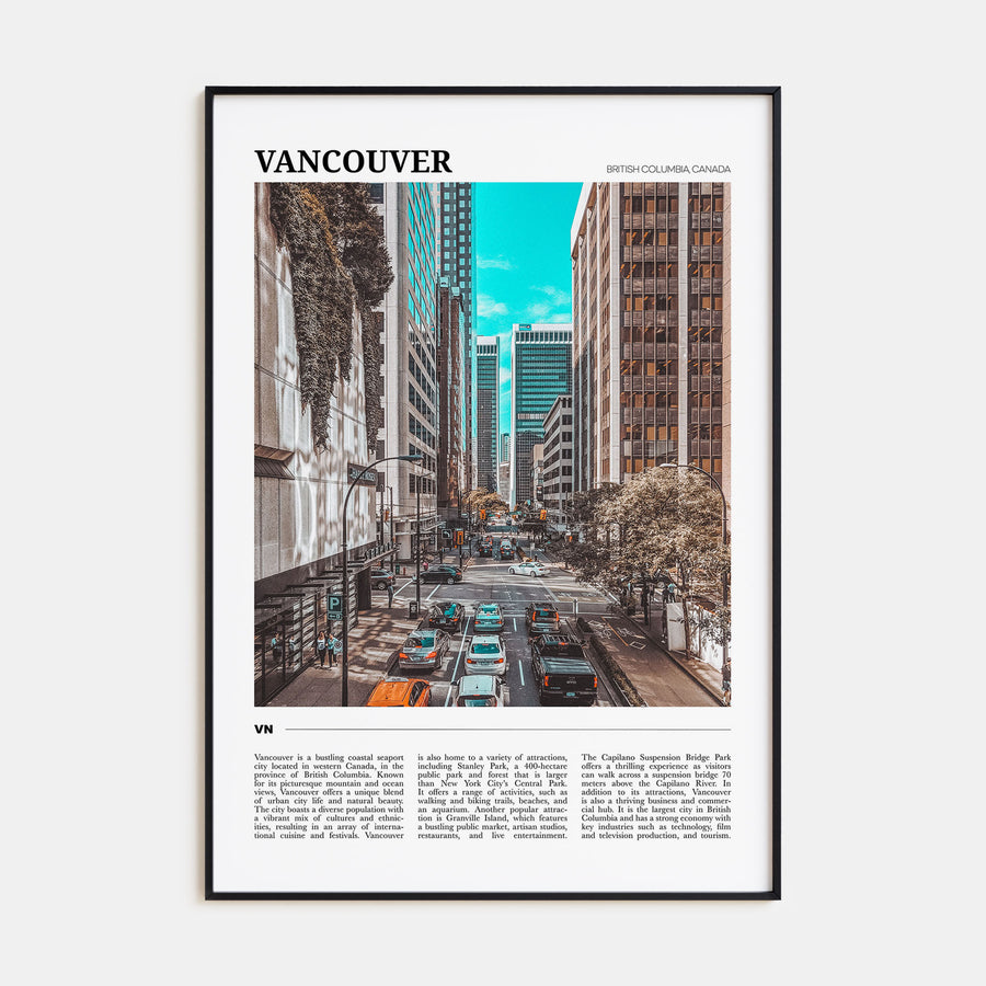 Vancouver, Canada Travel Color No 2 Poster