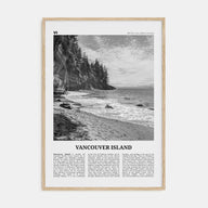 Vancouver Island Travel B&W Poster