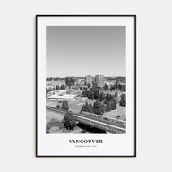 Vancouver, Washington Portrait B&W Poster
