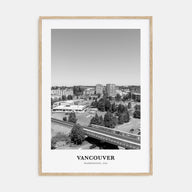 Vancouver, Washington Portrait B&W Poster