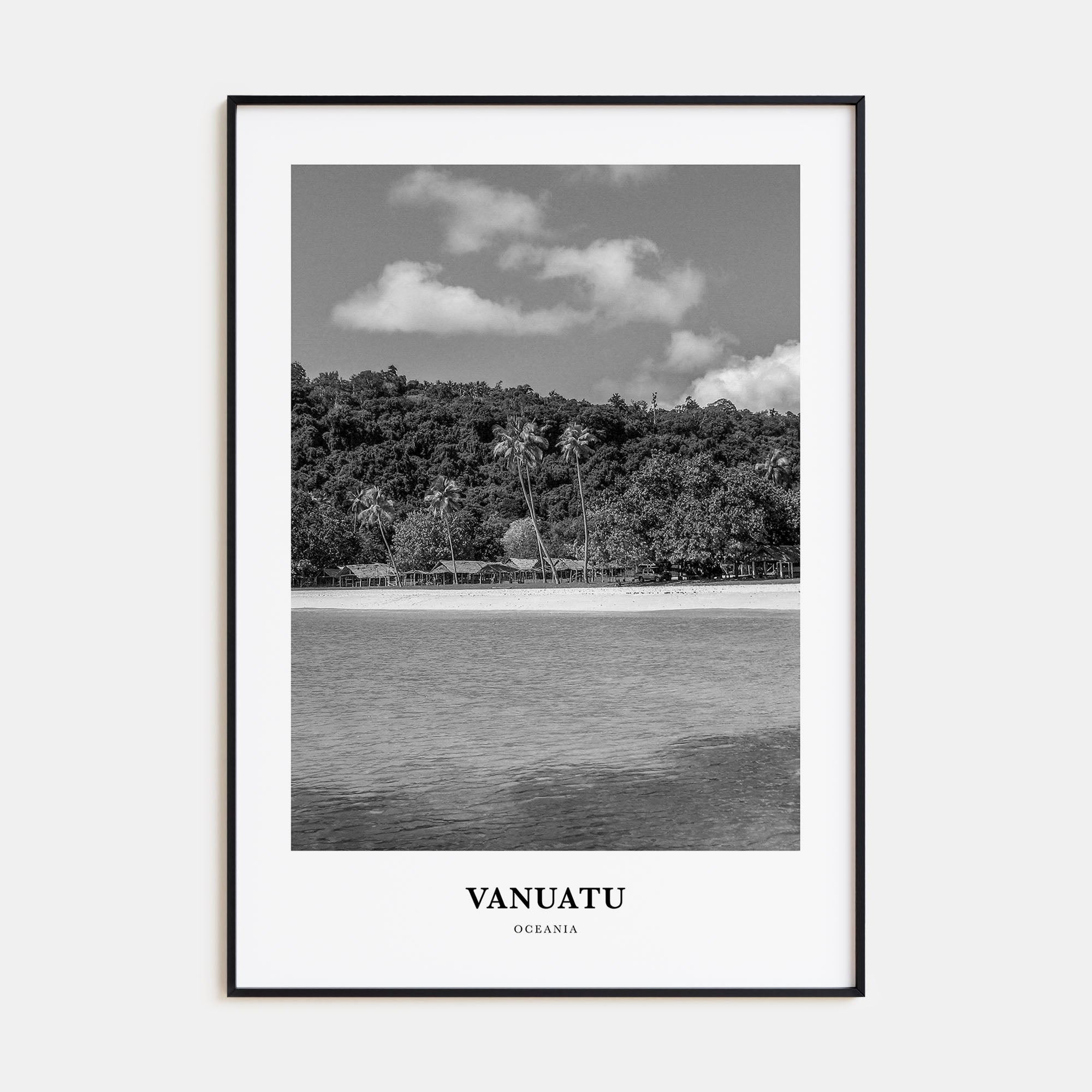 Vanuatu Portrait B&W Poster