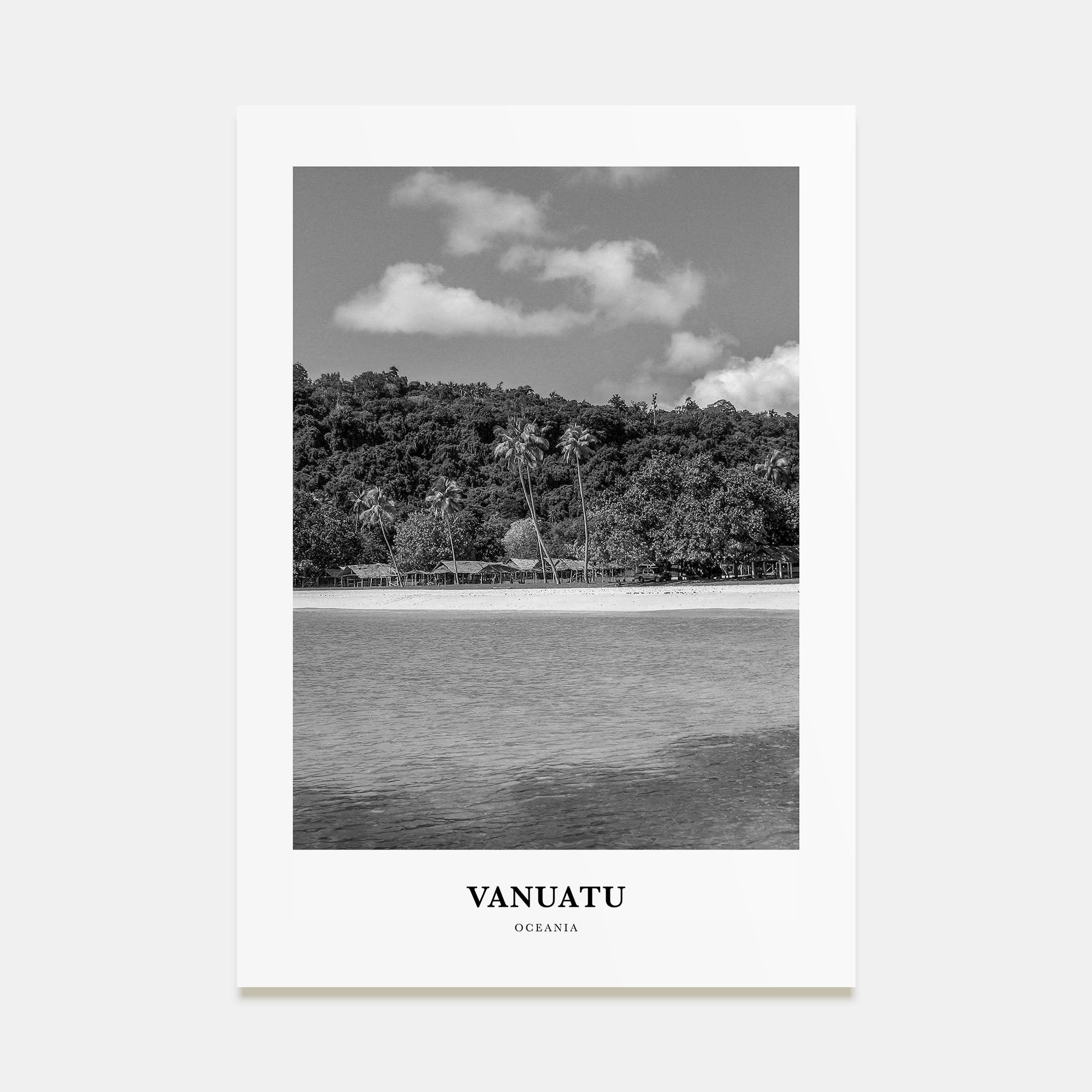 Vanuatu Portrait B&W Poster